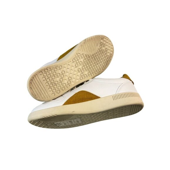 Everlane Womens $130 White / Mustard The ReLeather® Court Sneaker Size F8 M5 - Picture 6 of 8